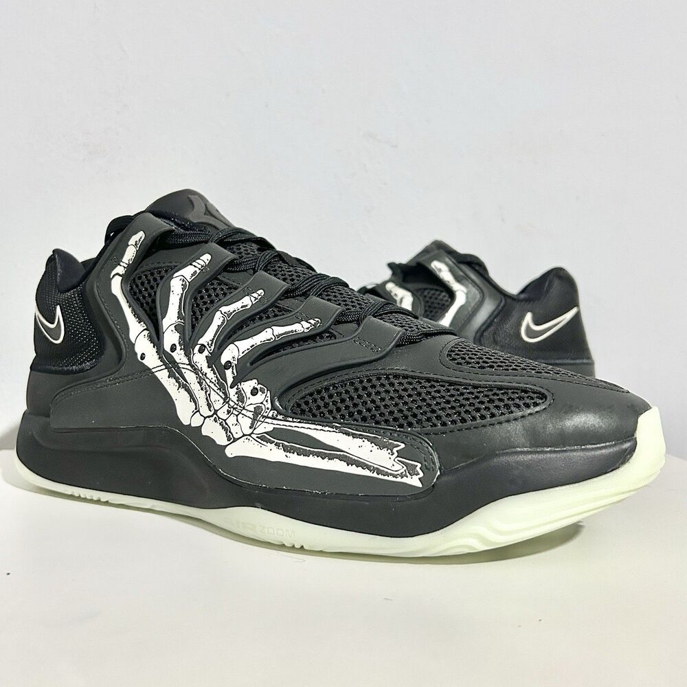 Nike KD 18 “Halloween” Men’s Size 14 Black White Skeleton Basketball Sneakers